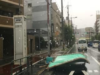 台風21号の爪痕